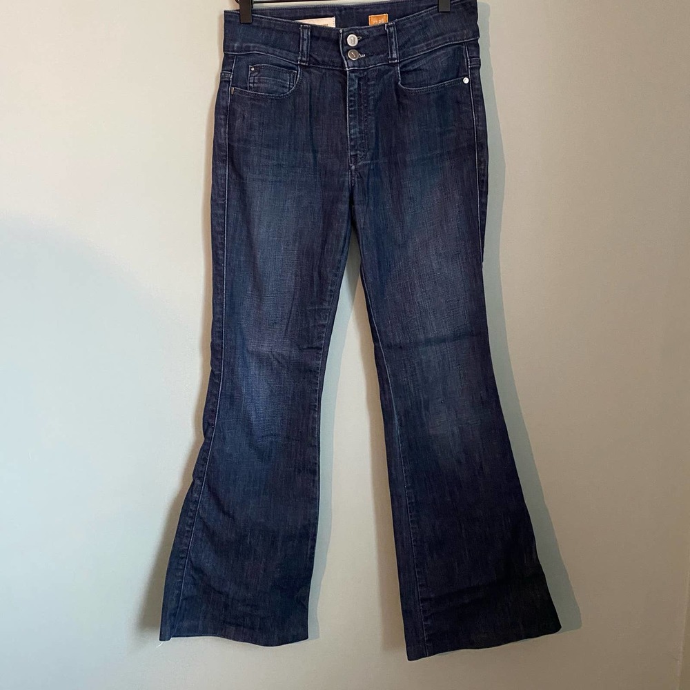 Anthropologie Pilcro Superscript High Rise Flare Denim Jeans